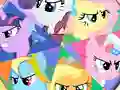 Gêm Pony Round Puzzle ar-lein