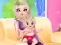 Gêm Princess Elsa Baby Born ar-lein