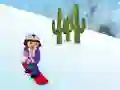 Gêm Dora Snow skates ar-lein