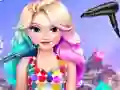 Gêm Eliza's Neon Hairstyle ar-lein