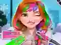 Gêm Annie's Winter Chic Hairstyles ar-lein