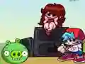 Gêm Friday Night Funkin' vs PIG from Angry Birds ar-lein