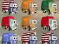 Gêm Garbage Trucks Matching ar-lein