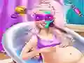 Gêm Hero Ellie Pregnant Spa ar-lein