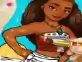 Gêm Moana Coloring Book ar-lein