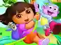 Gêm Dora the explorer Hidden stars ar-lein