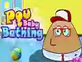 Gêm Pou Baby Bathing ar-lein