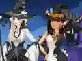 Gêm Black and White Halloween ar-lein