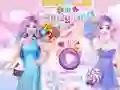 Gêm Barbie and Elsa in Candyland ar-lein
