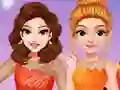 Gêm Princesses Ice Skating Dress Up ar-lein