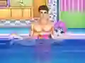 Gêm Baby Taylor Learn Swimming ar-lein