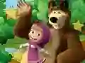 Gêm Little Girl And The Bear Hidden Stars ar-lein