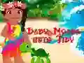 Gêm Baby Moana gets Tidy ar-lein