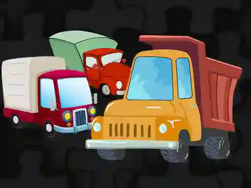 Gêm Cartoon Truck Jigsaw ar-lein
