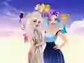 Gêm Fashion Showdown Ellie and Villain Quinn ar-lein