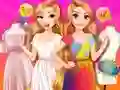 Gêm Princesses Outfit Coloring ar-lein