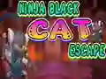 Gêm Ninja Black Cat Escape ar-lein