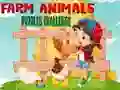 Gêm Farm Animals Puzzles Challenge ar-lein
