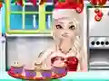 Gêm Frozen Christmas Cupcake Maker ar-lein