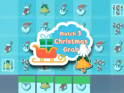 Gêm Christmas Grab Match 3 ar-lein