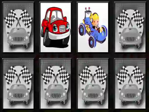 Gêm Racing Cars Memory ar-lein