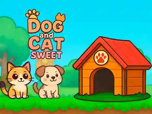 Gêm Dog and Cat Sweet ar-lein