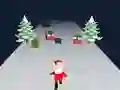 Gêm 3D Santa Run ar-lein