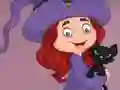 Gêm G2E Happy Witch Girl And Cat Room Escape ar-lein