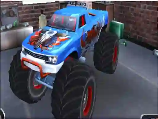 Gêm Monster Truck Stunt Adventure ar-lein
