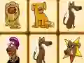 Gêm Mahjong dogs ar-lein