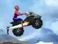 Gêm Spiderman Snow Scooter ar-lein