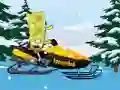 Gêm Spongebob Snowmobile ar-lein
