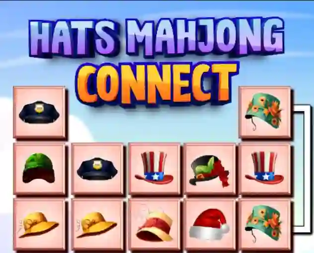 Gêm Hats Mahjong Connect ar-lein