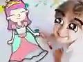 Gêm Coloring Book: Prince And Princess ar-lein
