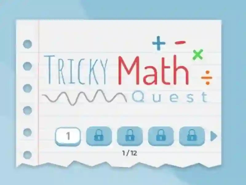Gêm Tricky Math Quest ar-lein