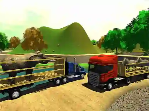 Gêm Offroad Animal Truck Transport Simulator 2020 ar-lein