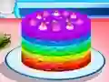 Gêm Cooking Rainbow Cake ar-lein