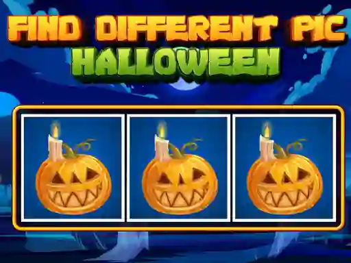 Gêm Find Different Pic Halloween ar-lein