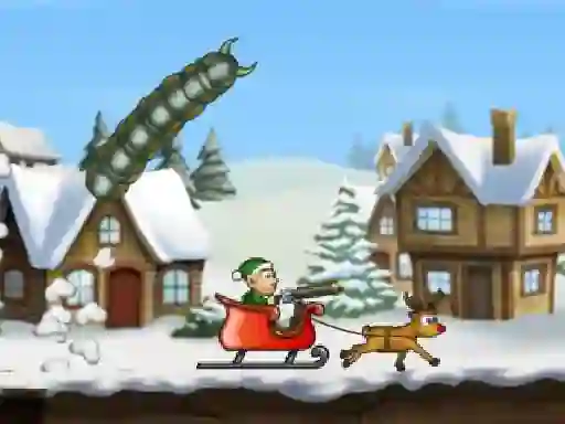 Gêm Effing Worms Xmas ar-lein