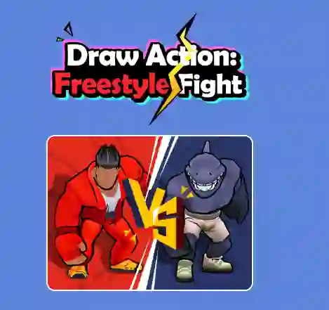 Gêm Draw Action: Freestyle Fight ar-lein
