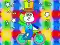 Gêm Coloring Book: Monkey Rides Unicycle ar-lein