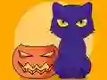 Gêm Coloring Book: Halloween Cat ar-lein