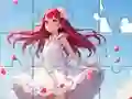Gêm Jigsaw Puzzle: White Dress Girl ar-lein