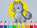 Gêm Coloring Book: Wolf ar-lein