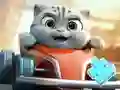 Gêm Jigsaw Puzzle: Cat Racing Driver ar-lein