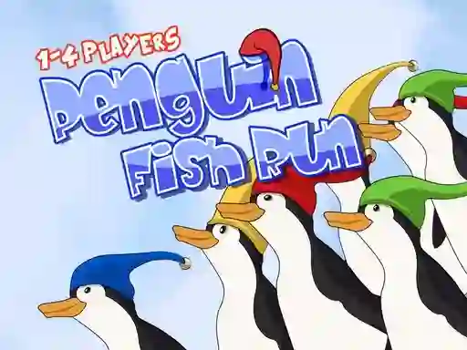 Gêm Penguin Fish Run ar-lein