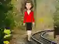 Gêm Girl Escape From Railway Track ar-lein