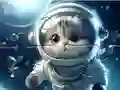 Gêm Jigsaw Puzzle: Astronaut-Cat ar-lein