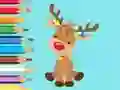 Gêm Coloring Book: Cute Christmas Reindeer ar-lein