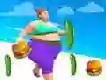 Gêm Muscle Girl Calorie Run ar-lein